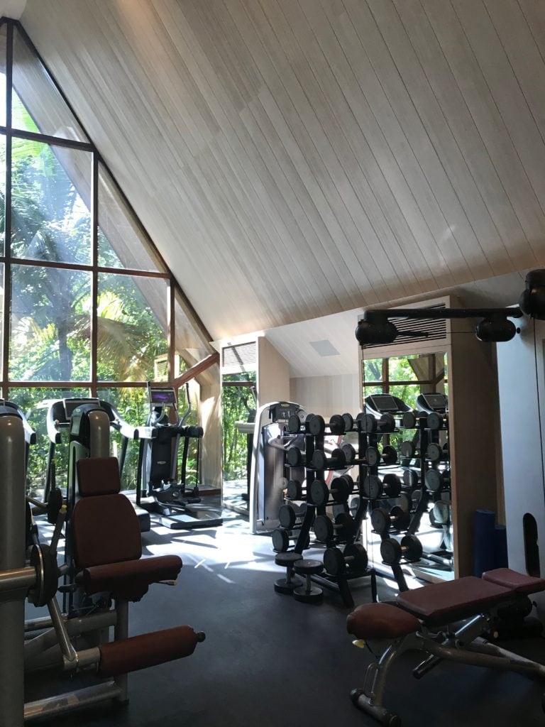 fitness room st regis maldives