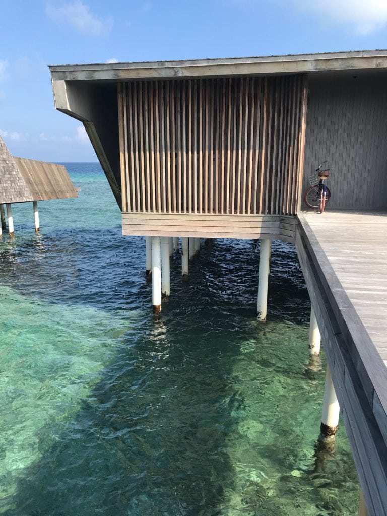 st. regis maldives villa, overwater villa