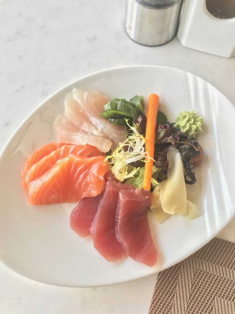 sashimi for breakfast at st regis maldives