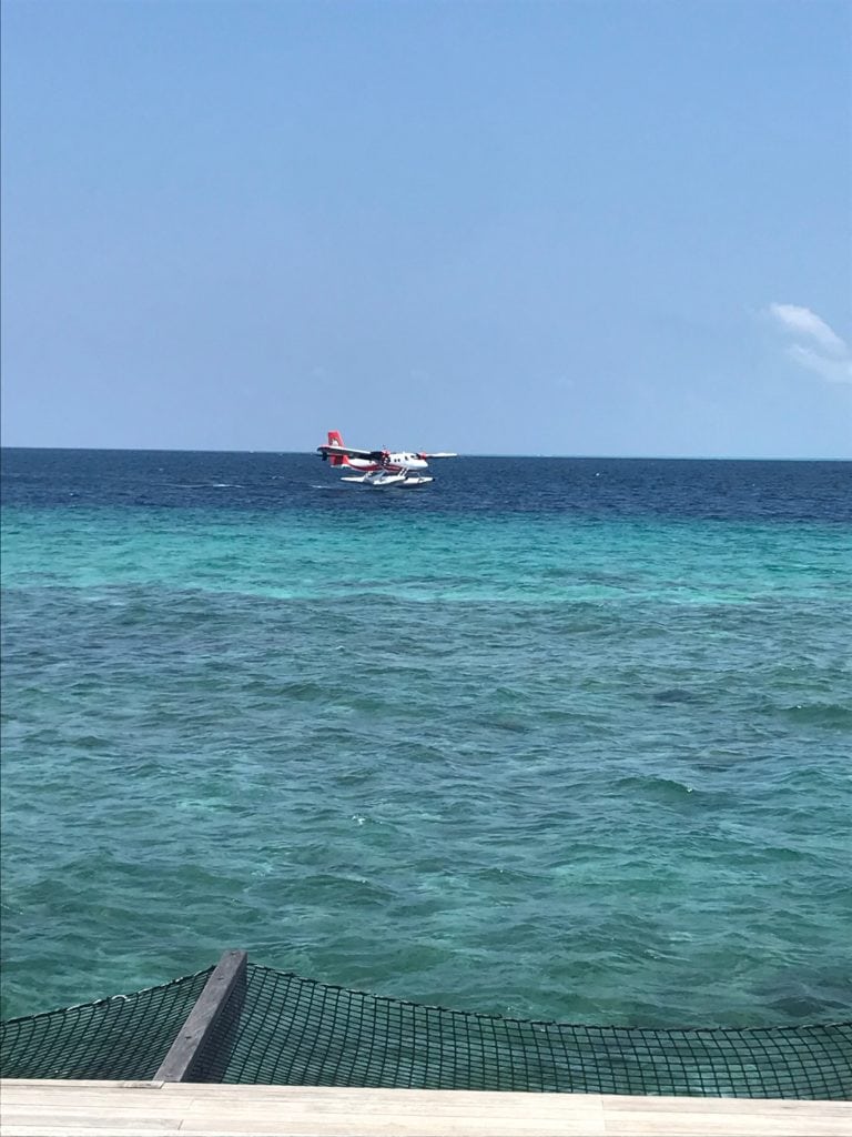 sea plane in the Maldives 