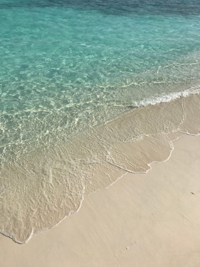 Maldives ocean and sand