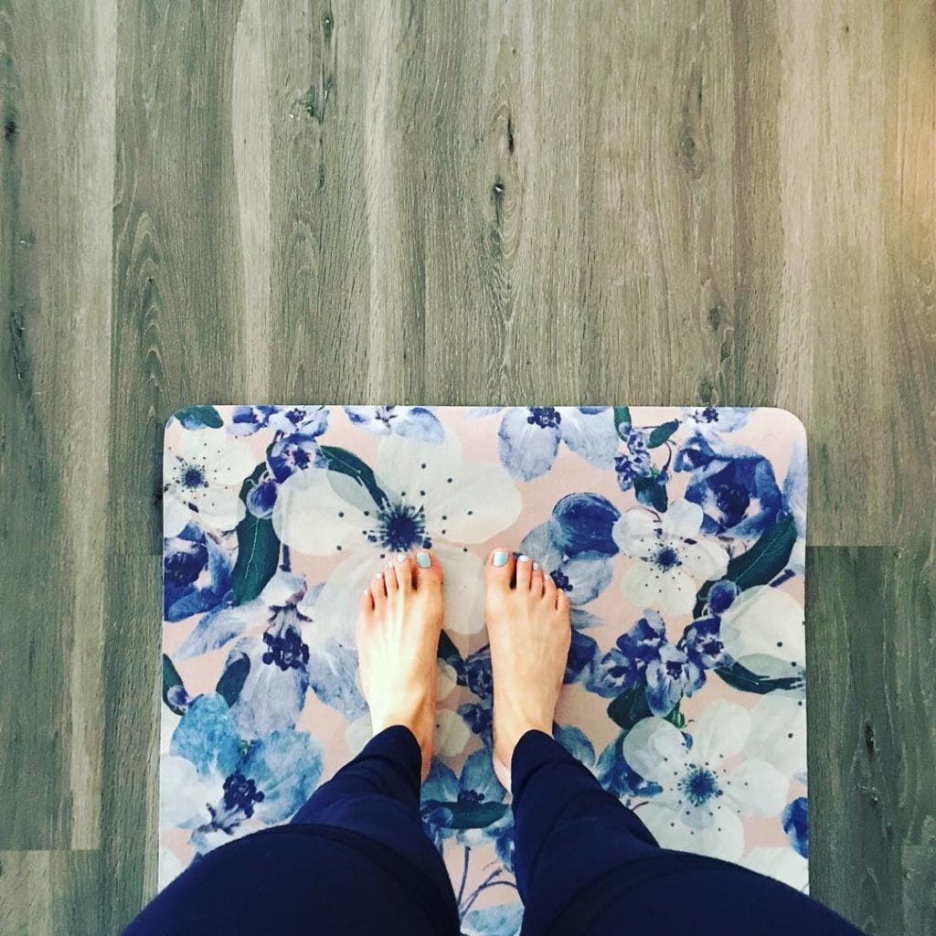 Dusty Blossom Luxury Suede Yoga Mat