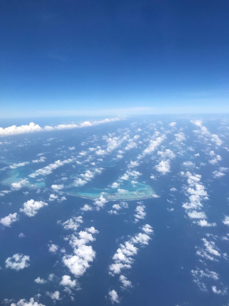 Maldives from the sky