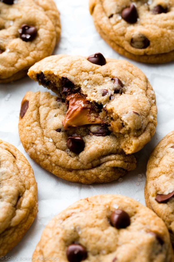 Sally's baking addiction: salted caramel chocolate chip cookie
