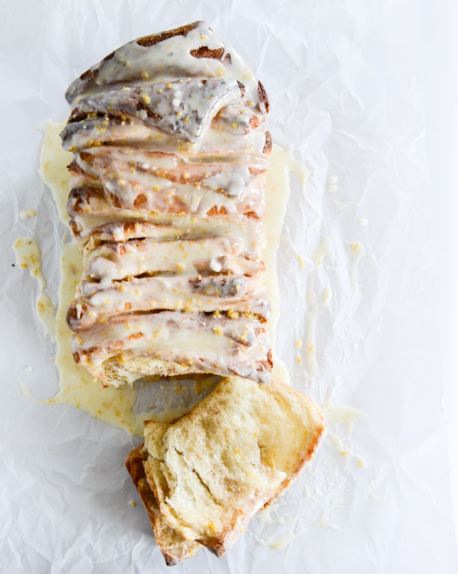 How Sweet Eats Sweet Orange Cinnamon Pull Apart bread