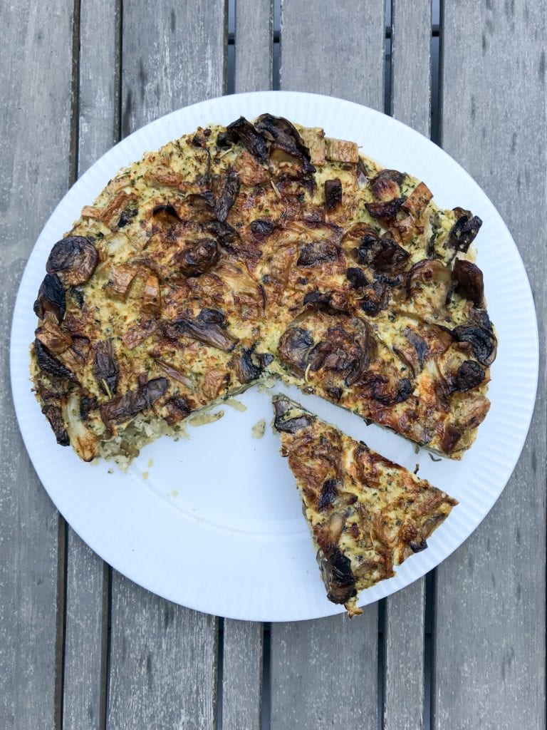 healthy hash brown-crusted frittata