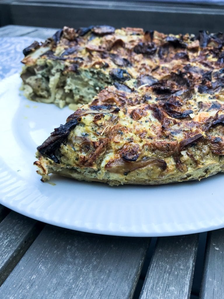 healthy hash brown-crusted frittata