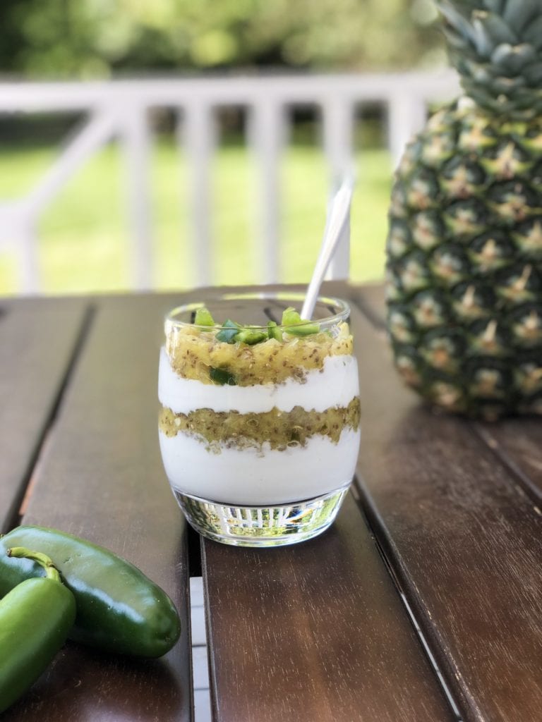 pineapple jalapeno parfait 