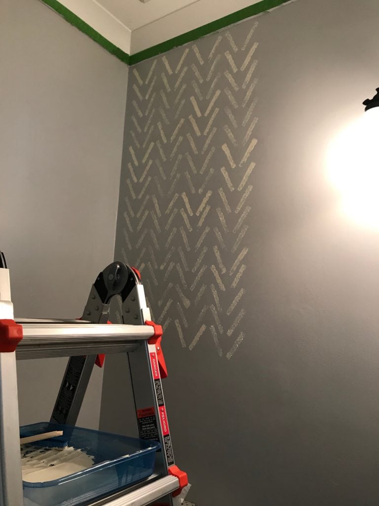 DIY faux wallpaper