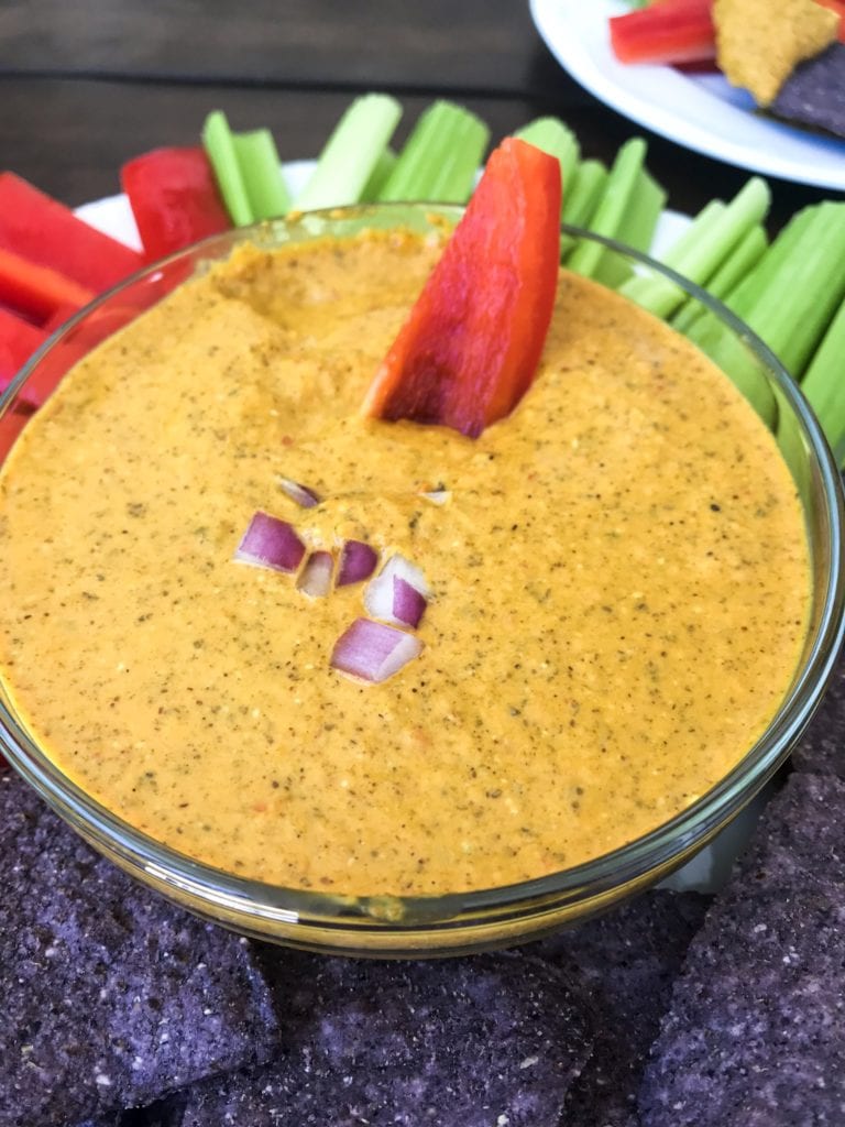 plant based queso dip
