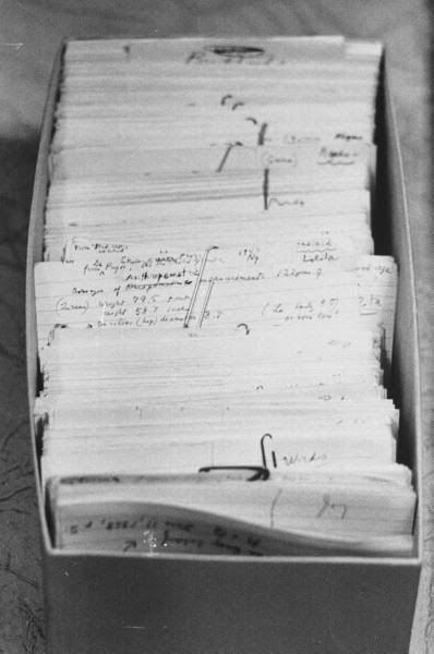 Nabokov's index cards