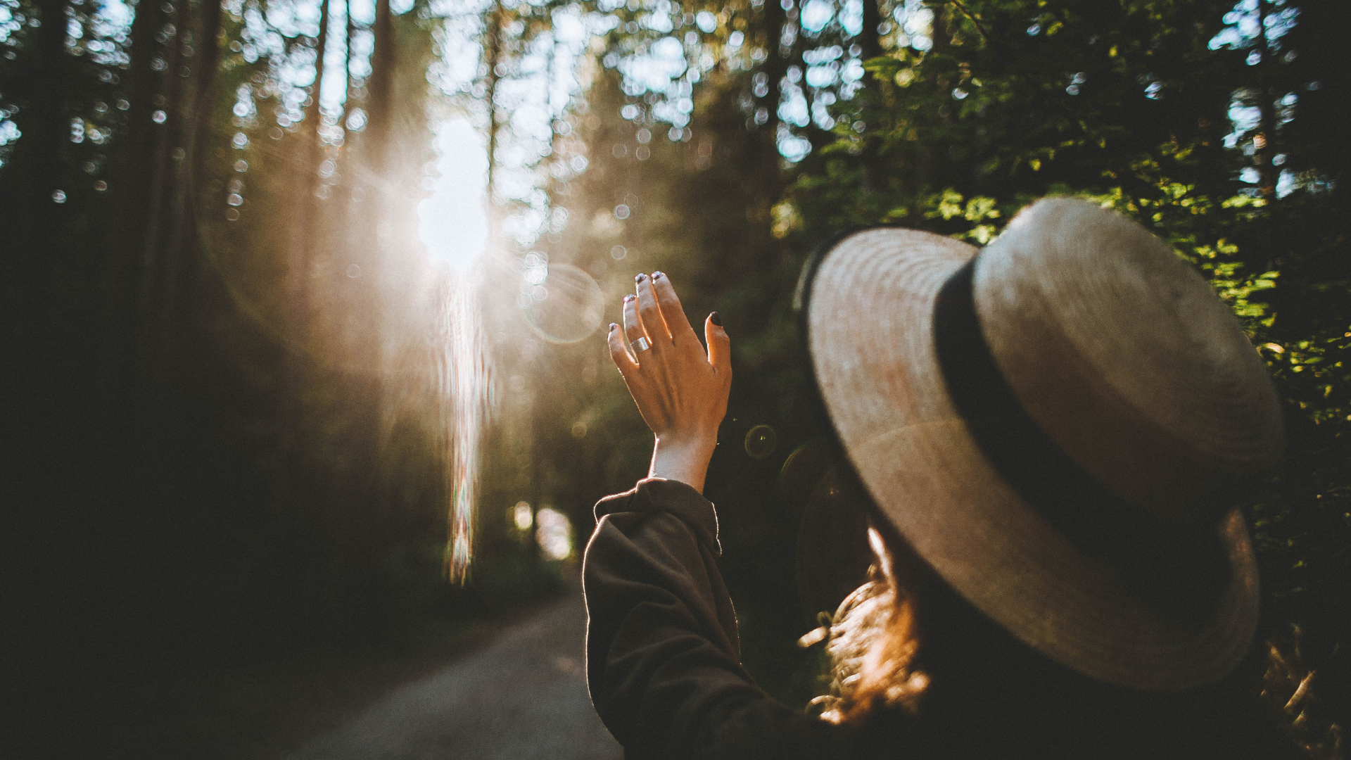 Healing from trauma is possible. Woman stepping into the light.