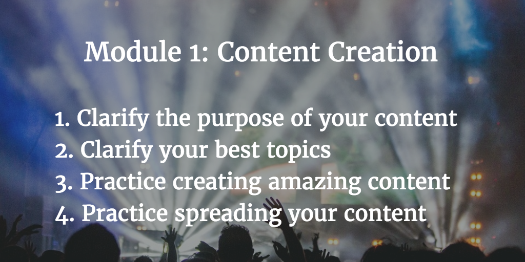 Module 1 Content Creation