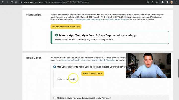 2 Uploading Paperback Manuscript to KDP and Trim Size Bleed Finish