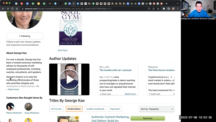 Amazon Author Central - syndicate your blog post RSS feed to your Author Page