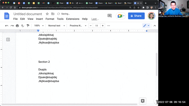 Creating a Table of Contents for your book using google doc