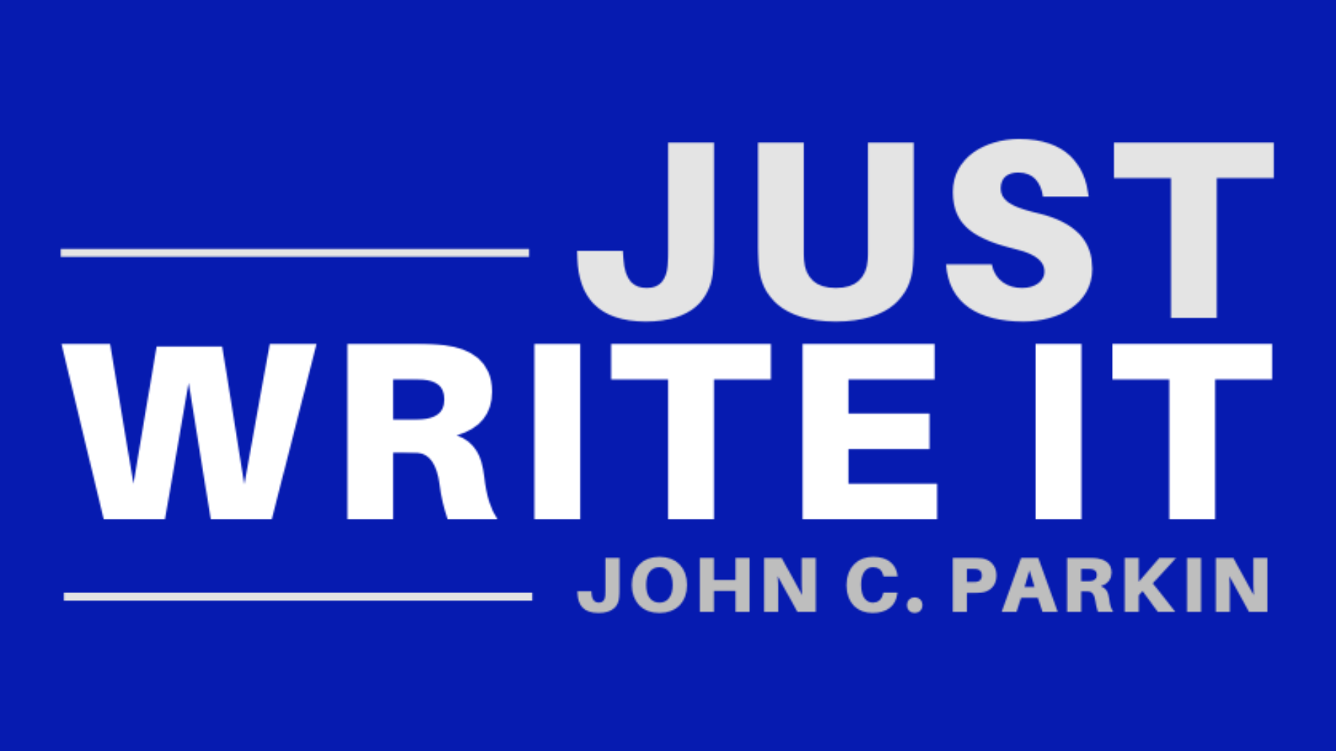 Just Write It logo