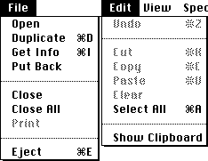 example file and edit menus