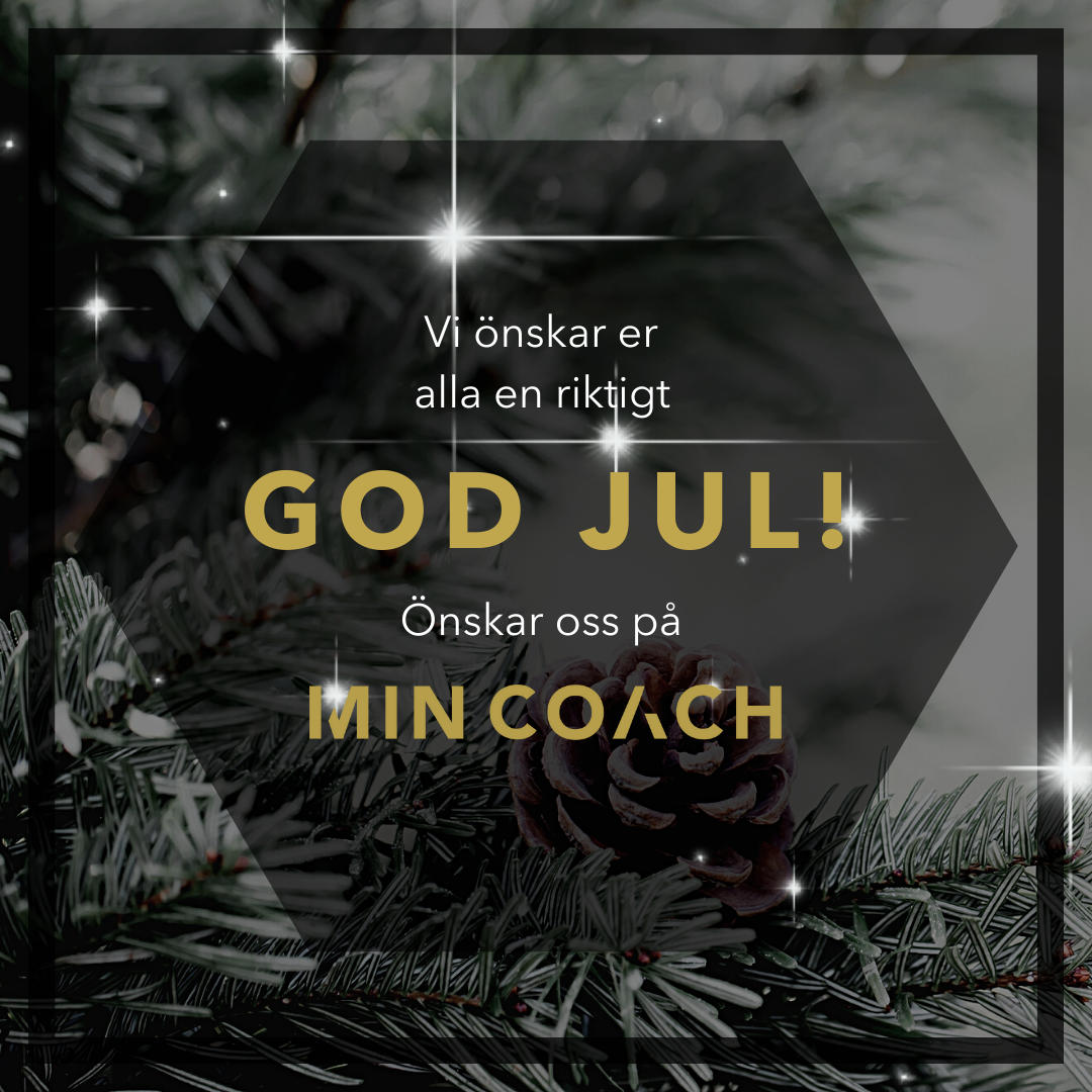 GOD JUL hälsning från oss MIN COACH