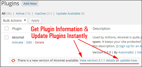 Upgrading And Deleting Plugins Safely Inside The Dashboard