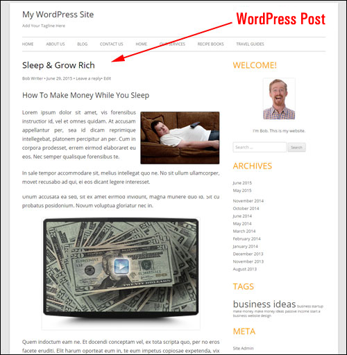 How To Create A WP Post