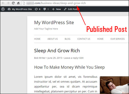 How To Create A WordPress Post
