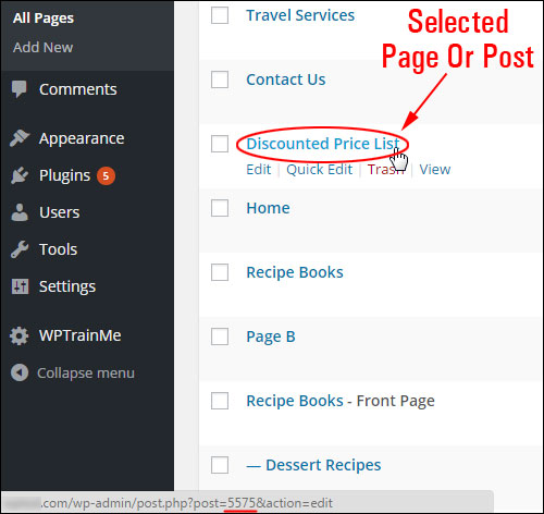 How To Find The Page Or Post ID In A WP Blog