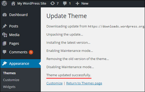 How To Update WP Theme In Your Dashboard