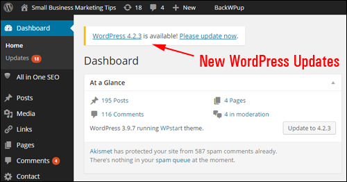 WordPress continually releases new updates to address security weaknesses