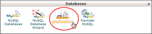 Databases - phpMyAdmin