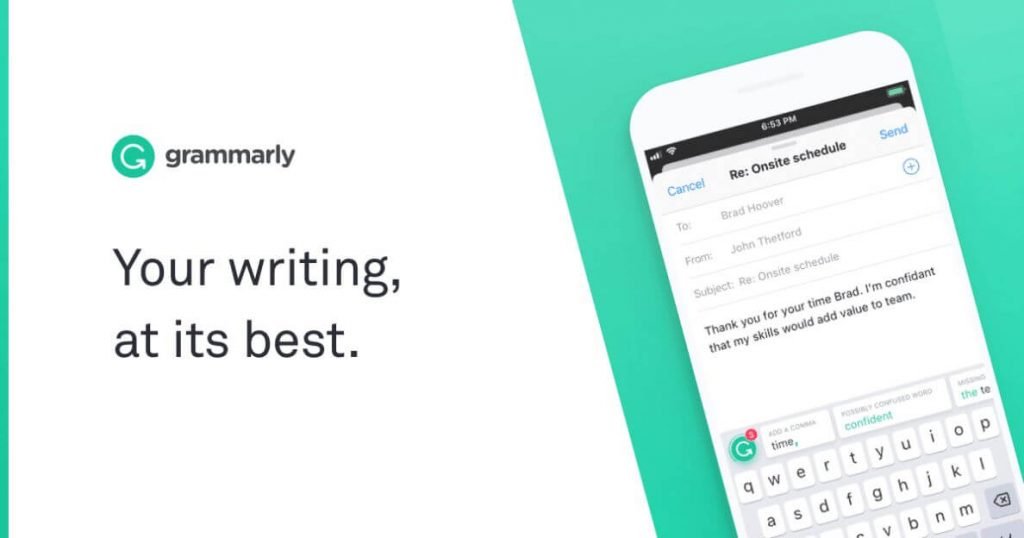 Grammarly intro image - ai content marketing article