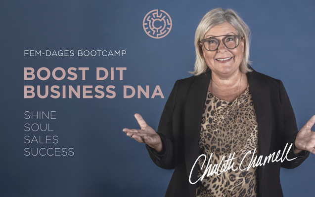 Er du klar på min 5-dages bootcamp; Boost Dit Business DNA med SHINE, SOUL, SALES & SUCCESS