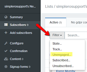 Unegaged_lists_filter