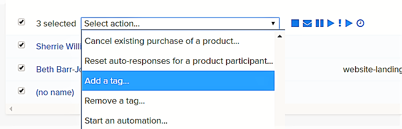 Add a tag screenshot