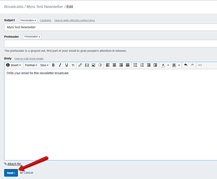 Write_email_for_broadcast_newsletter