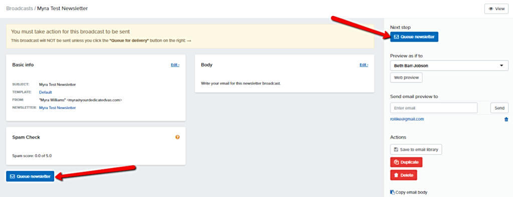Queue_newsletter_button