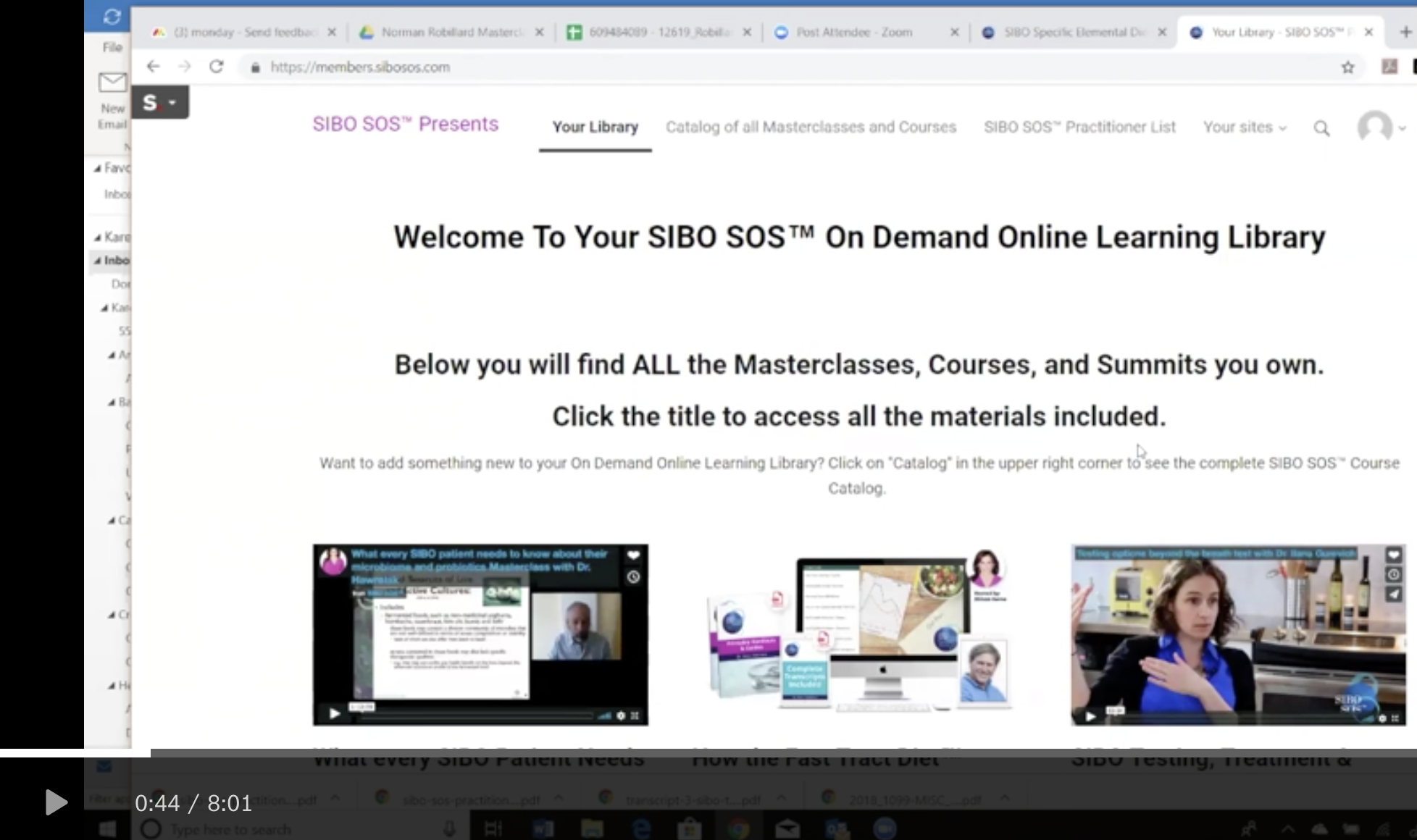 SIBO SOS™ Online Library Tutorial Video