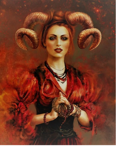 Image of a Fiery Aries Woman