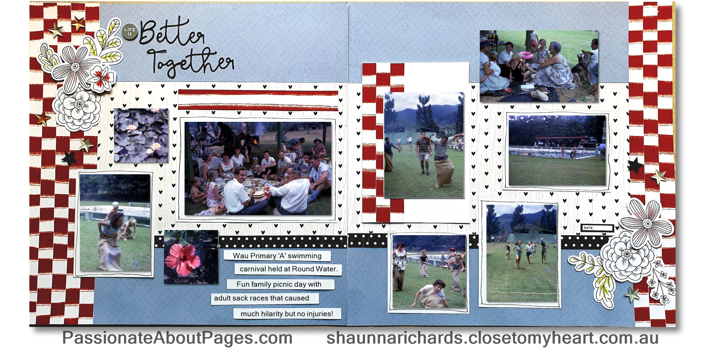 Stars & Sparklers Blog layout