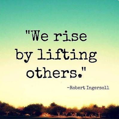 The value of lifting others