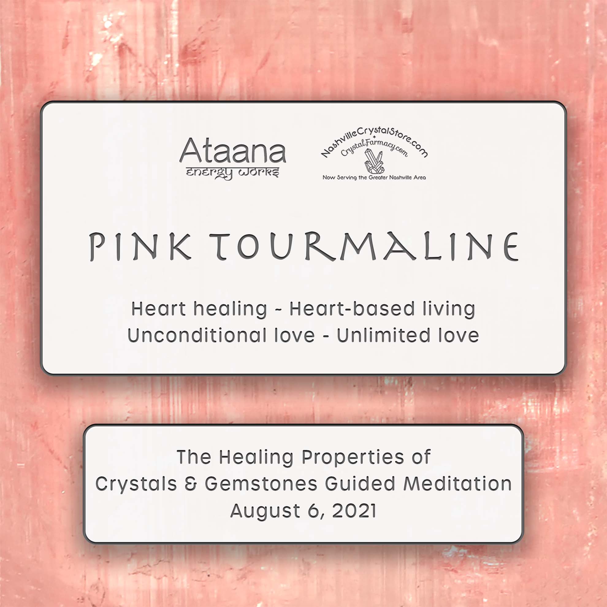 Pink Tourmaline Guided Meditation 08/06/21