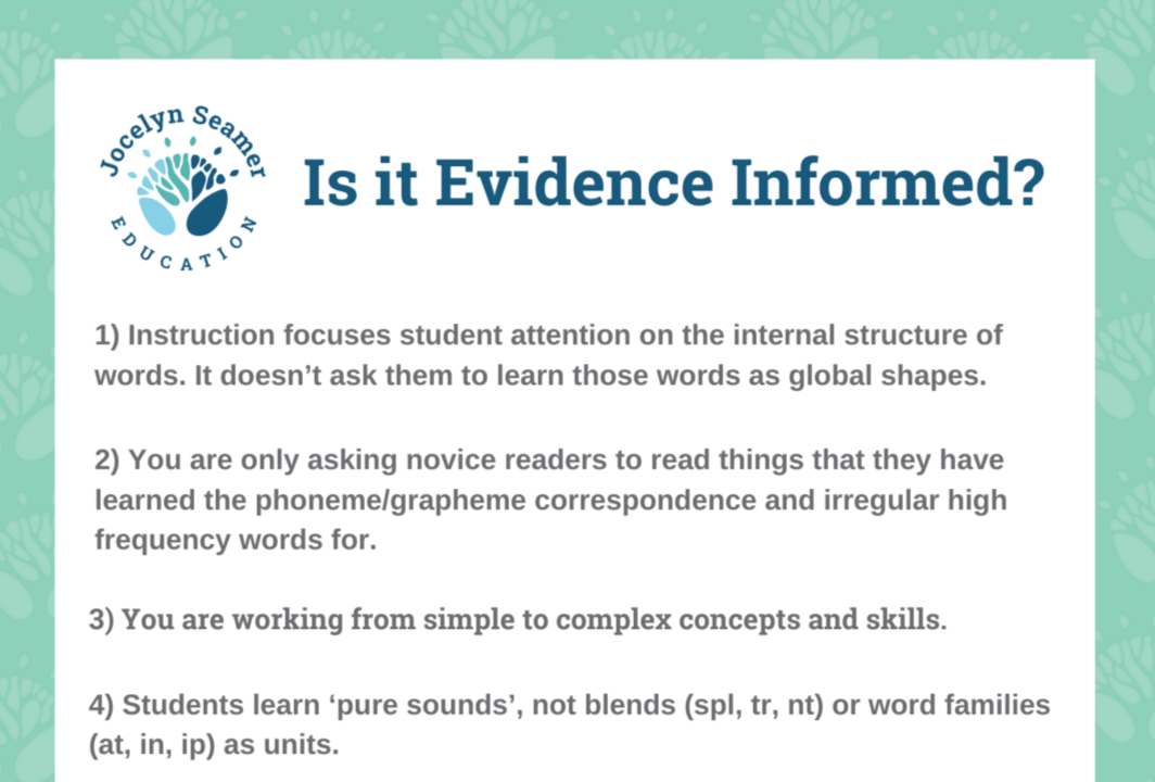 Is it evidence informed