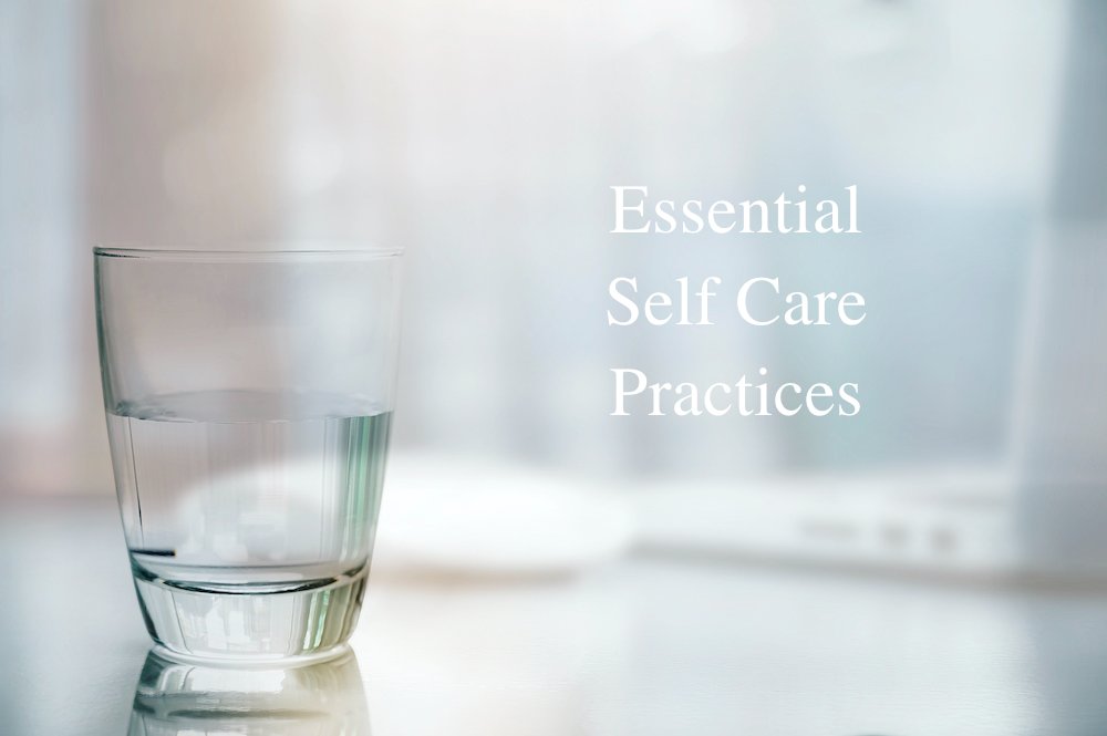 glass of water self care