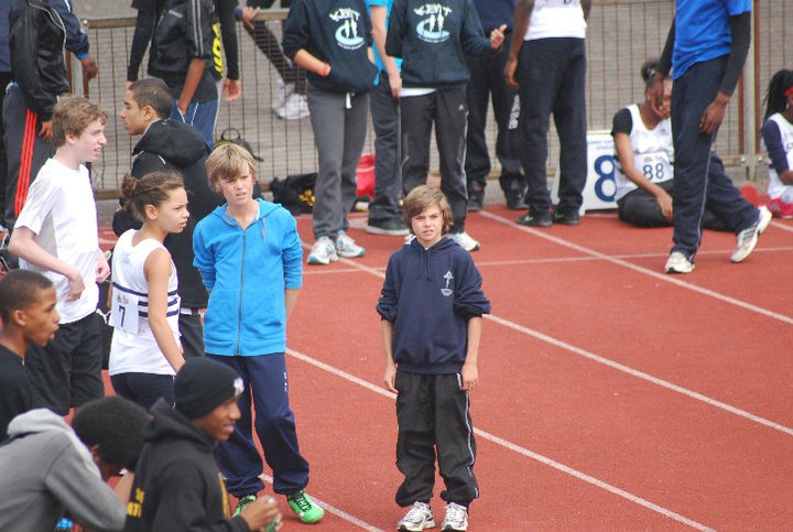 Joe (middle) and his Tonbridge AC mates at a YDL before he "had to look cool" in 2011.