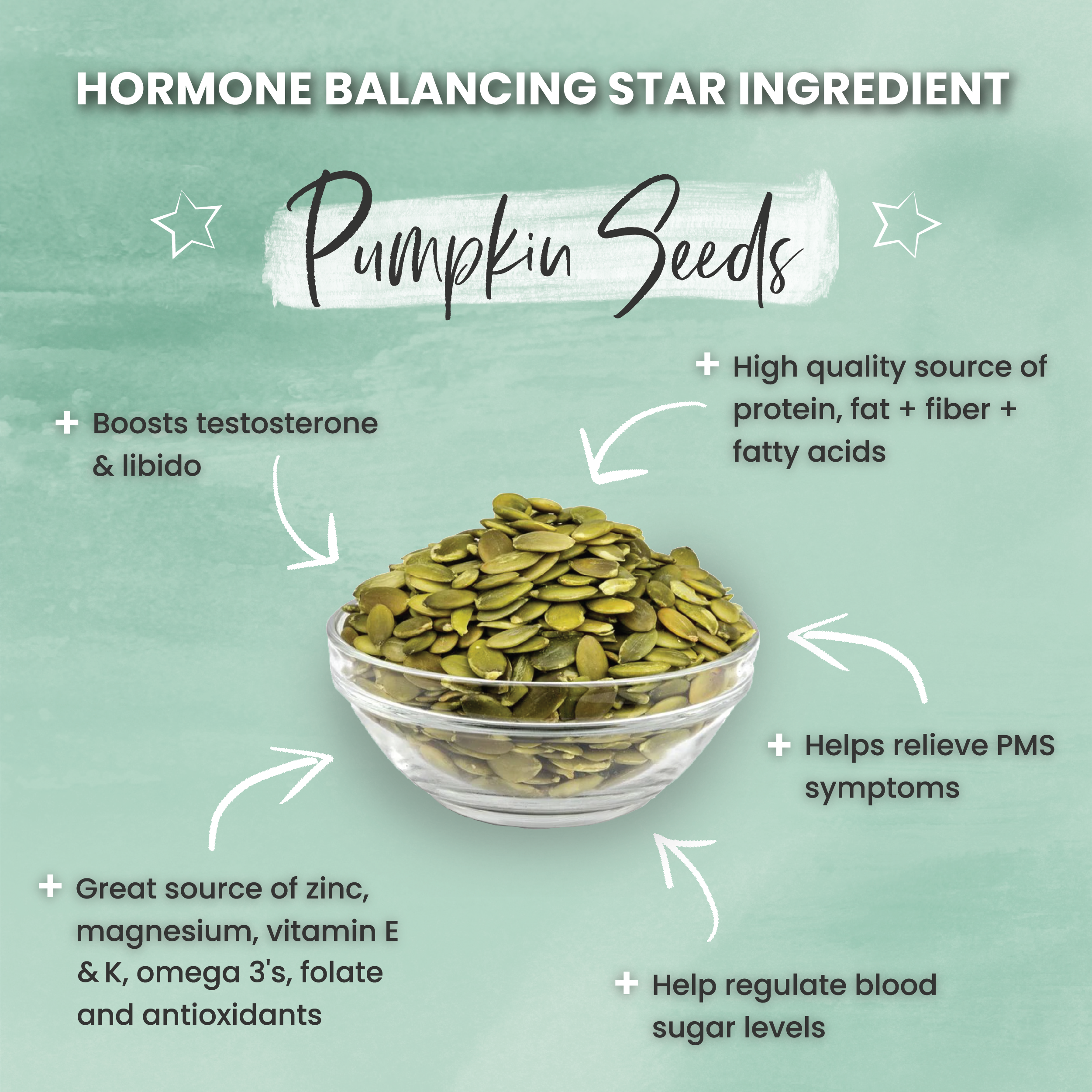 Hormone Balancing Star Ingredient Pumpkin Seeds