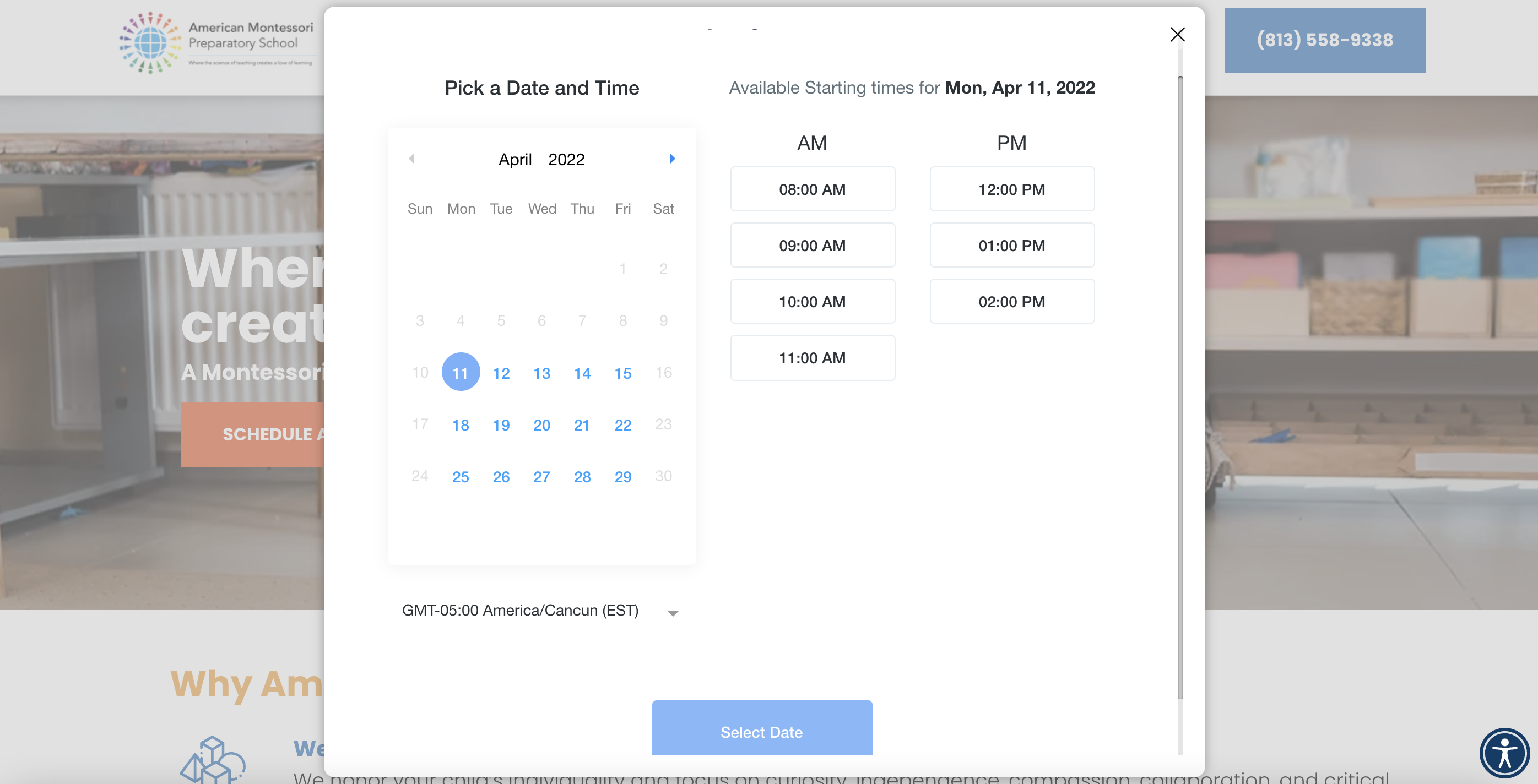 AMPS Tour scheduling