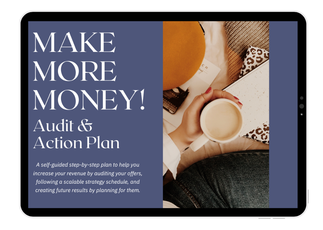 Make More Money Audit & Action Plan Ipad Cover