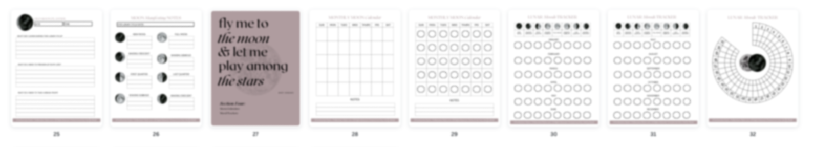 Moon Rituals & Manifesting Planner Pages V2