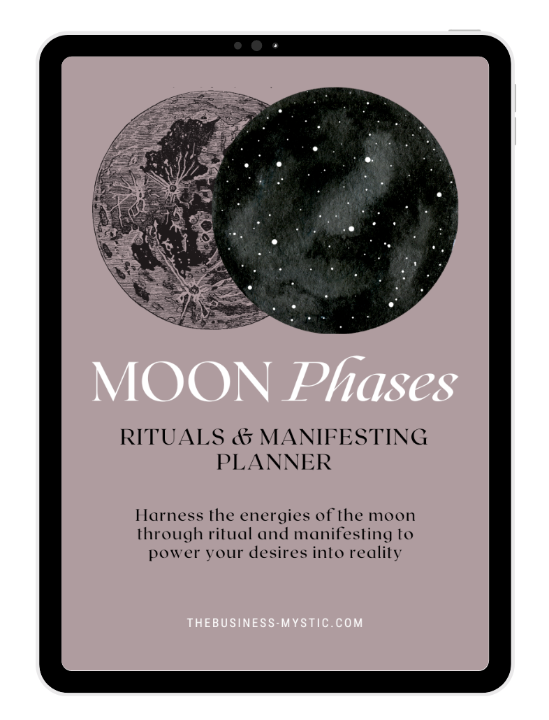 Moon Phases Planner IPad Mockup