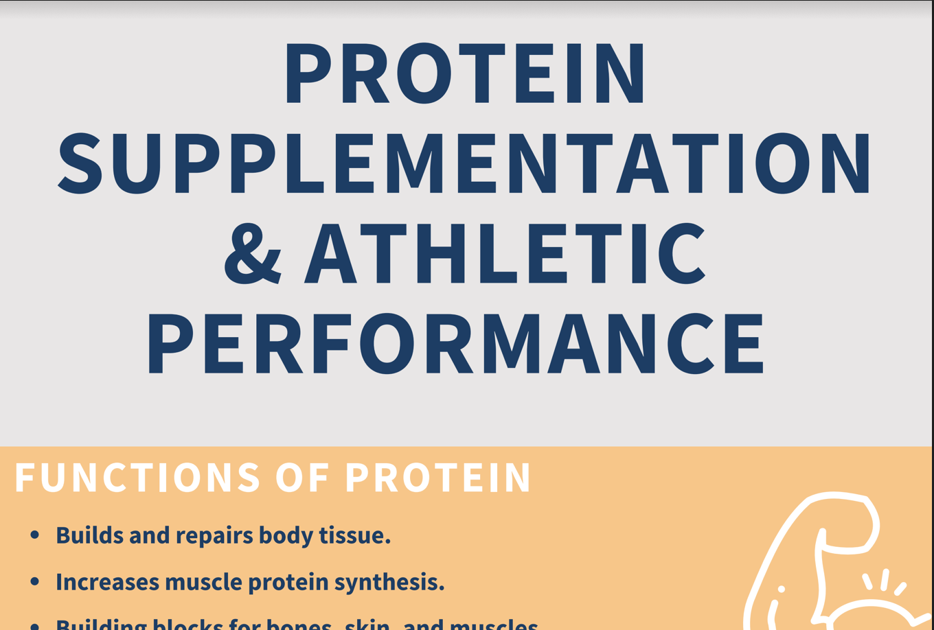 Protein and athletic stamina